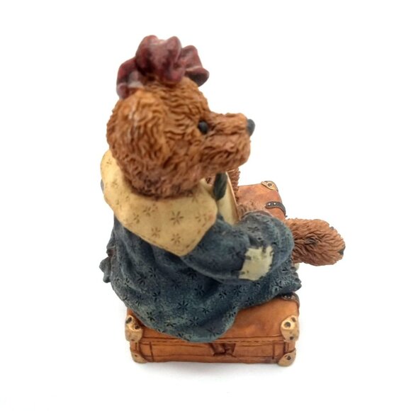 Boyds Figure Bailey Bear with Suitcase 1993 A Journey Begins with a Single Step - Picture 10 of 15